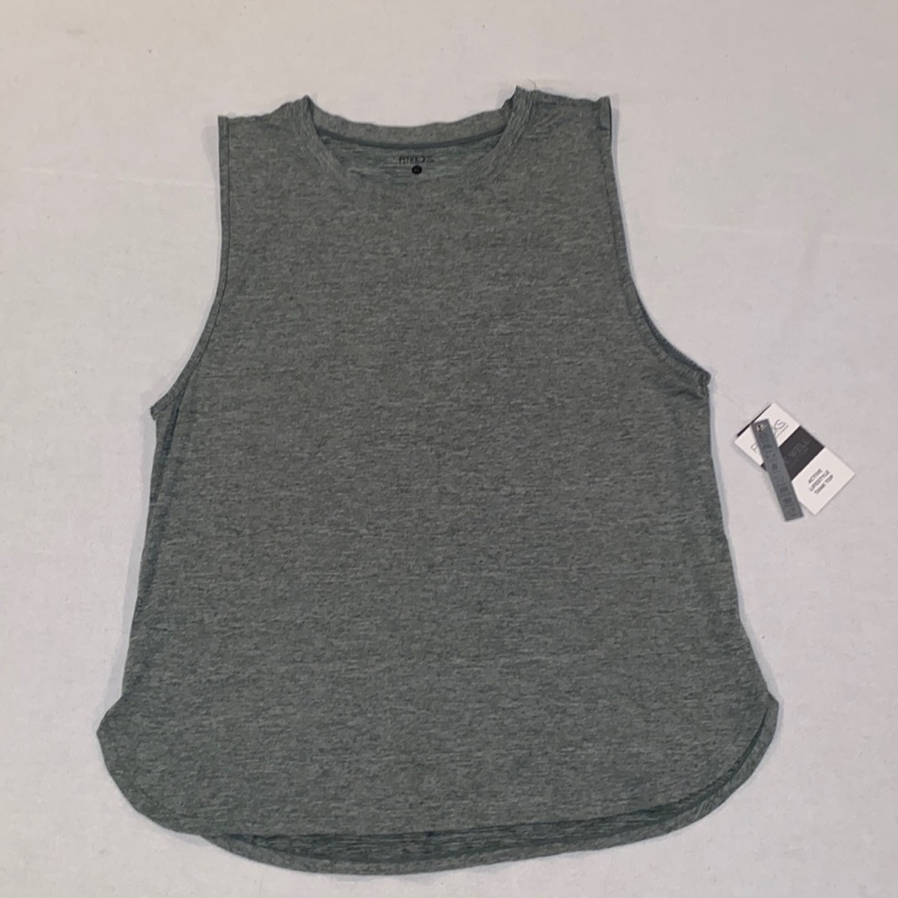 Fitkicks women’s heather green and grey sleeveless athletic tank top size XL